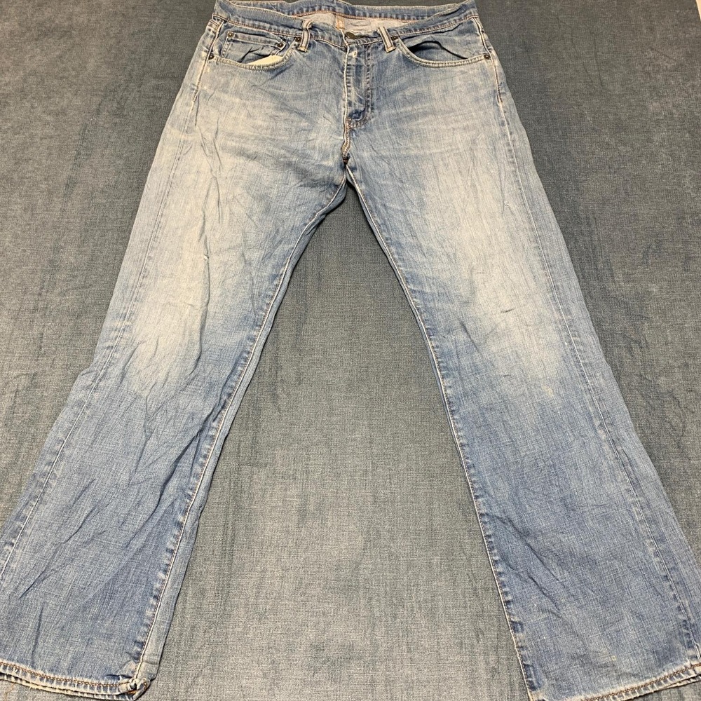 Vintage Levi's Jeans Men 36x32 Blue Denim Light Wash Straight Leg Retro Y2K